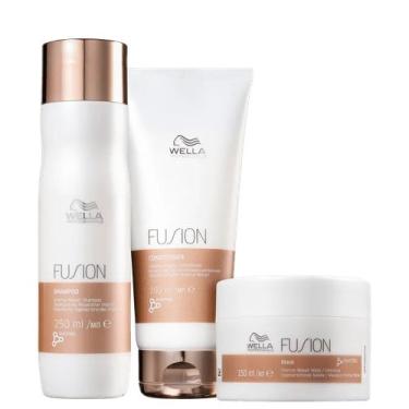 Imagem de Wella Fusion Shampoo 250ml Condicionador 200 ml e Máscara 150 ml