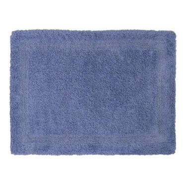 Imagem de Tapete De Banheiro 50X70 100% Algodão Azul Jeans Lyon Naturalle