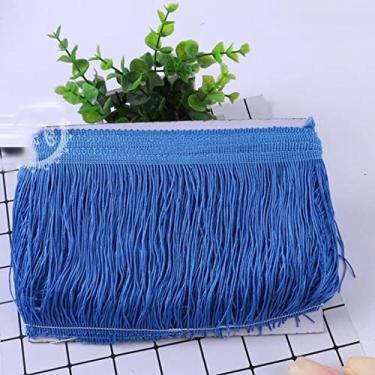 Imagem de 1 peça 15 cm de largura de poliéster borla densa franja aparar rendas saia de dança de palco latino vestuário acessórios diy, 15