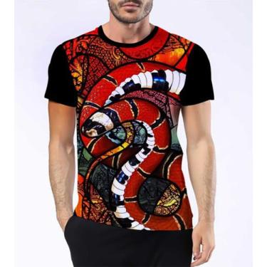 Imagem de Camisa Camiseta Cobra Coral Verdadeira Serpente Venenosa 8 - Dias No E