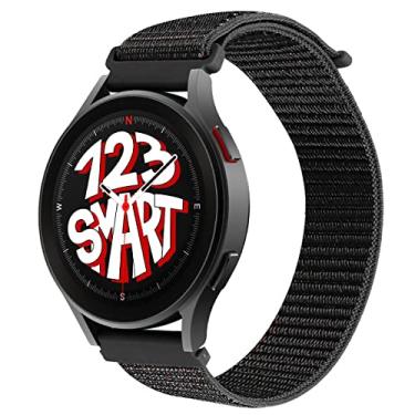 Imagem de Pulseira de Nylon 20mm Marca 123Smart compatível com Galaxy Watch 4 Watch 5 Watch 6 Watch 7 40mm 42mm 43mm 44mm 45mm 46mm 47mm