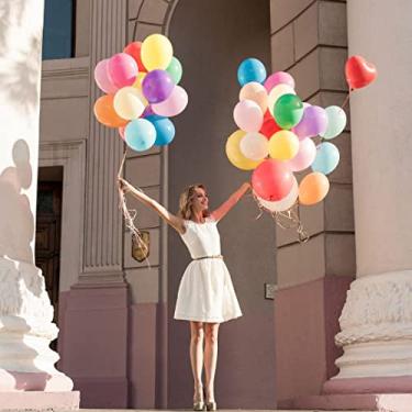 Imagem de Bexiga Colorida para Aniversário Cores Lindas 50u Tamanho 7