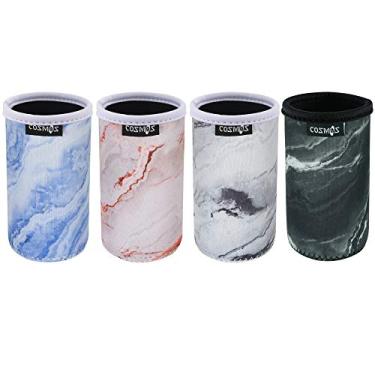 Imagem de (250ml) - CM Soft Neoprene 250ml Slim Can Sleeves Insulators Slim Can Covers for Energy Drink & Beer Cans (250ml)