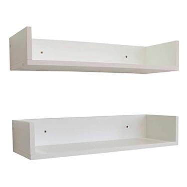 Imagem de Kit 2 Prateleiras para Livros 50x20x11,5cm