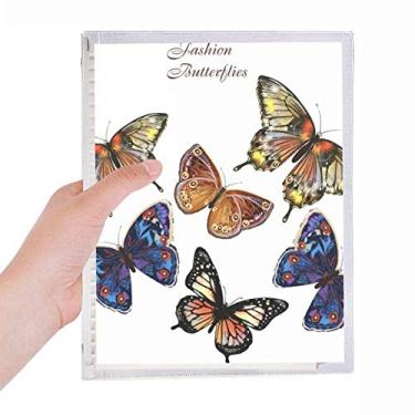 Imagem de Caderno de folhas soltas recarregáveis com borboletas com