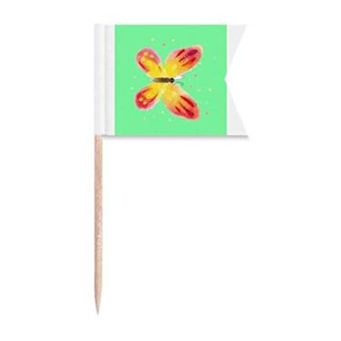 Imagem de Fazzling Fairness – Bandeiras de palito de dente requintadas para marcação de bolo de festa, prato de queijo