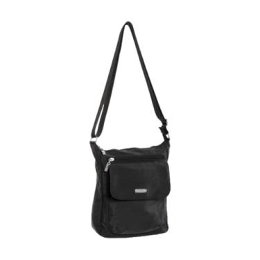 Imagem de Baggallini Bolsa tiracolo com bolso (preto), Preto, One Size