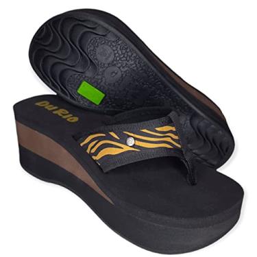 Imagem de Tamanco Plataforma Anabela DuRio Tijuca Ortopedico Esporao (Dourado, br_footwear_size_system, adult, numeric, numeric_40)