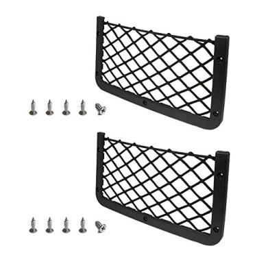 Imagem de [Pacote com 2], moldura de plástico ABS grande JAVOedge com rede de malha elástica, parafusos incluídos para ajuste seguro em automóvel, trailer, casa, marinha