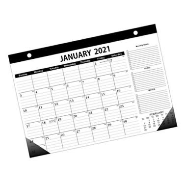 Imagem de CLISPEED 2021 Calendário de Parede Flip Calendário de Programação Mensal Pendurado Calendário de Ano Acadêmico Completo para Cronograma Diário Contagem Regressiva de Planejamento