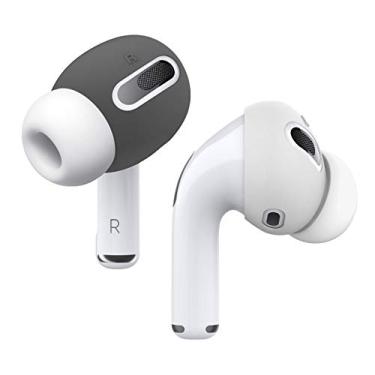 Imagem de elago 2 pares de capas auriculares para AirPods Pro compatível com Apple AirPods Pro, capa de silicone antiderrapante, livre de poeira [cabe na capa] (2 pares de 2 cores) [patente registrada nos EUA]