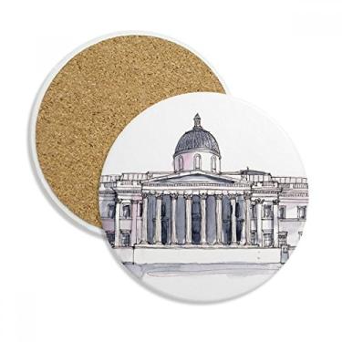 Imagem de Caneca National Gallery in London Porta-copos com proteção de mesa e pedra absorvente