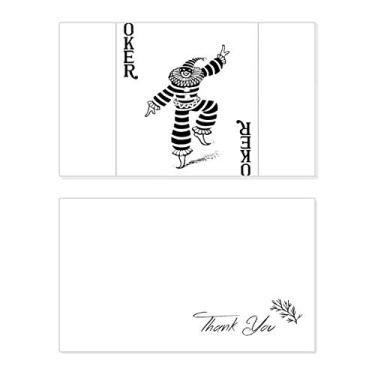 Imagem de Coringa preto com estampa de cartas de agradecimento cartão de aniversário comemorações casamento agradecimento