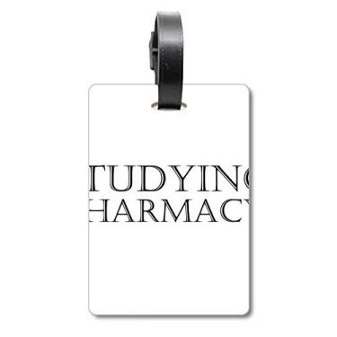 Imagem de Frases curtas para estudar, farmácia, bolsa, etiqueta para bagagem, cartão para pendurar