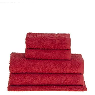 Imagem de Jogo de toalhas Buddemeyer Florentina Banho Vermelho 5 peças