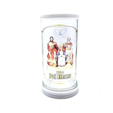 Imagem de Porta Vela Divino Pai Eterno Vidro Com Base Em Mármore