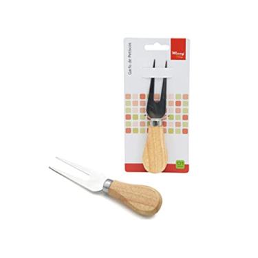 Imagem de Garfo de Petiscos 12cm em Madeira e Aço Inox - Wincy