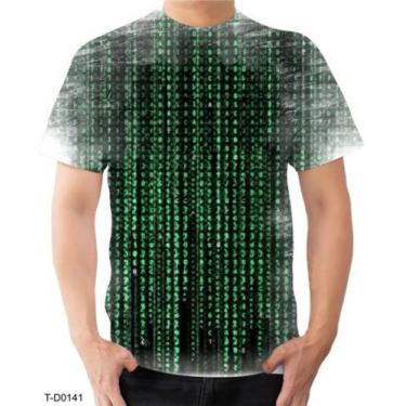 Imagem de Camiseta Camisa Codigo Fonte Revolution Matrix Hacker - Estilo Vizu