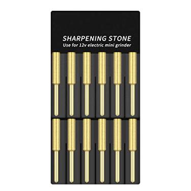 Imagem de Chusui 12 peças motosserra Bits de titânio banhado a diamante afiador de alta dureza motosserra elétrica QL