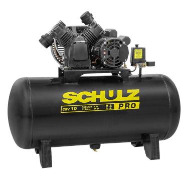 Imagem de Compressor de ar 10 pés 110L 2 hp 140 libras monofásico - PRO CSV10/110 - Schulz (220V)