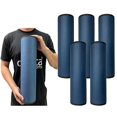Imagem de Kit 5 Rolos Massagem Liberação Miofascial 45x12cm Azul Marinho DF1069 Dafoca Sports