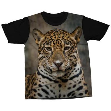 Imagem de Camiseta Onça Animal Selvagem Selva Natureza Camisa Arte - Darkwood