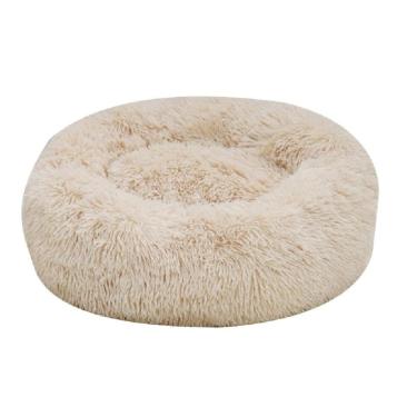 Imagem de Camas de gato para gatos de interior cama redonda macia para cães cama grossa destacável para animais de estimação almofada volumosa de várias cores cama redonda para animais de estimação