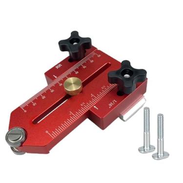 Imagem de Serra de mesa estendida guia acessórios de serra de mesa para fazer cortes estreitos repetitivos aptos para ranhuras de esquadria de 9,5 x 9,5 mm para carpintaria gabarito deslizante rolo de trabalho roteador de bancada de trabalho de corte de madeira portátil local de trabalho