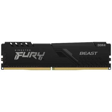 Imagem de Memória 32GB DDR4 3200MHz, Kingston Fury Beast Black para Desktop/Gamers, KF432C16BB/32  KINGSTON