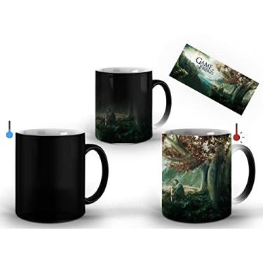 Imagem de LEAR Caneca M?gica Game Of Thrones 1 - Preta - 325ML - Termocrom?tica - Reutiliz?vel