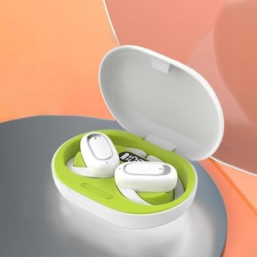 Imagem de 2024 Mais recente som surround 3D aberto OWS fones de ouvido Bluetooth, fone de ouvido Bluetooth sem fio pendurado com redução de ruído esportes à prova d'água fones de ouvido abertos /932 (Size : Wh
