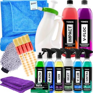 Imagem de Kit Lavagem De Carro E Moto Produtos De Estética Automotiva Lava Jatos em Geral