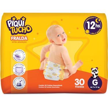 Imagem de Fralda Descartável Infantil Piquitucho Mega G