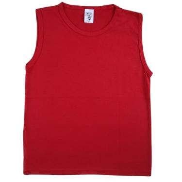 Imagem de Camiseta Regata Bebê Infantil Cores Reativas Verão Outono (Vermelho, 6)