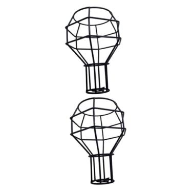 Imagem de UKCOCO 2 Peças lustre de ferro forjado abajur Acessório para lustre abajur vintage Design retrô de lustre cilindro pingente prato combinado escudo suporte de lâmpada