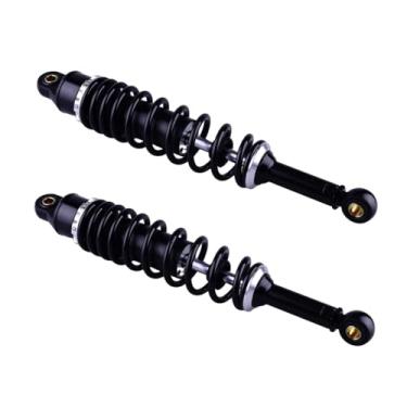 Imagem de Mallofusa Amortecedores de ar universais de 370 mm 37.0 cm suspensão traseira ajustável apto para Kawasaki Honda Suzuki Yamaha Go Kart Quad Dirt Sport Bikes Preto 1 par