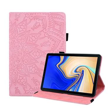 Imagem de YBFJCE Capa para Samsung Galaxy Tab S4 de 10,5 polegadas, capa protetora fina com suporte para lápis, capa fólio de couro PU premium para Samsung Galaxy Tab S4 de 10,5 polegadas (SM-T830/T835), rosa