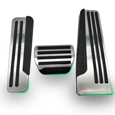 Imagem de Rxmgf Kit de pedal compatível com Infiniti Q50 Q60 Q70 QX70 QX70 G25 G35 G37 M25 EX FX, capas de pedal de freio e acelerador de gás