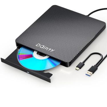 Imagem de Drives Blu-Ray, compatíveis com leitura/gravação, gravador de blu-ray compatível com USB 3.0 e SO tipo-C/Win7-11 compatível com leitura BD/DVD/CD, vem com manual em inglês e garantia de um ano