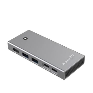 Imagem de Dockstation Hub USB-C 7 em 1 com suporte a SSD - HDMI USB-C - hi-prime