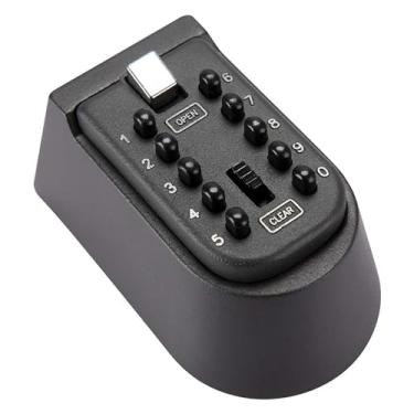 Imagem de XinRunHang Caixa de bloqueio de chave montada na parede com botão digital combinação de caixa de armazenamento código de segurança para cuidadores/ajuda em casa/acesso à casa de enfermeira/pais idosos/crianças chaves de casa sobressalente