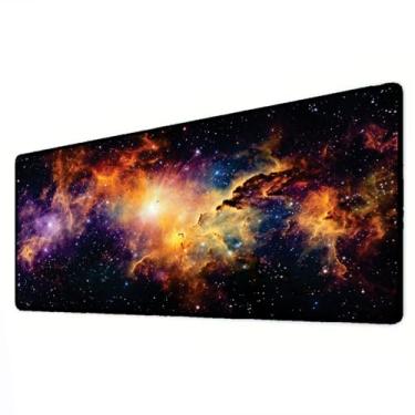 Imagem de Mouse Pad Gamer Deskpad Speed Extra Grande Profissional com Borda Costurada 80x40cm - Universo