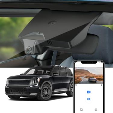 Imagem de Fitcamx 4K Dash Cam Adequada para Kia EV9 2023-2026 Wind Land GT-Line (Part No#DO000), OEM Estilo, UHD 2160P Vídeo, WiFi integrado e APP, Loop Gravação e Gravidade Sensor, Plug & Play, 64GB Cartão