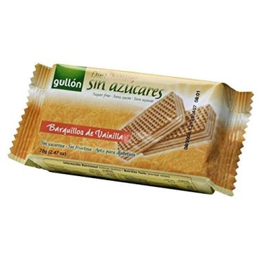 Imagem de Biscoito Wafer com Recheio de Creme Baunilha Zero Açúcar Gullón Pacote 70g