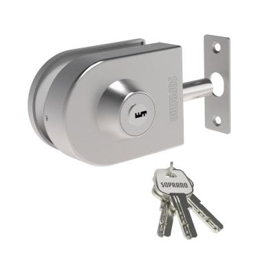 Imagem de Fechadura Auxiliar Pressão Vidro Vp520 Pivotante Soprano