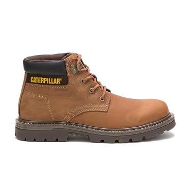 Imagem de Cat Footwear Bota masculina Outbase WP Construction, Couro marrom, 13