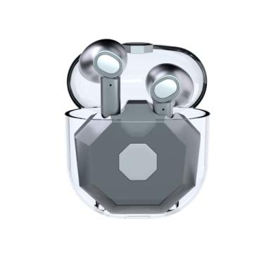 Imagem de Fones de ouvido sem fio Pro Gaming Earbuds com efeitos de luz legais, fones de ouvido transparentes