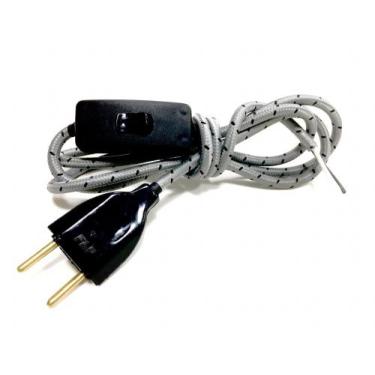Imagem de Instala Rabicho Tecido C Interruptor Abajur 1,50mt + Tomada - Immediat