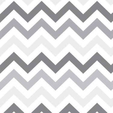 Imagem de Papel de Parede Adesivo Chevron Zig Zag Cinza Lavável - PAPEL E PAREDE