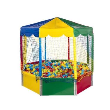 Imagem de Piscina de Bolinhas Oitavada 2,00m Nacional 1000 Bolinhas Coloridas - 